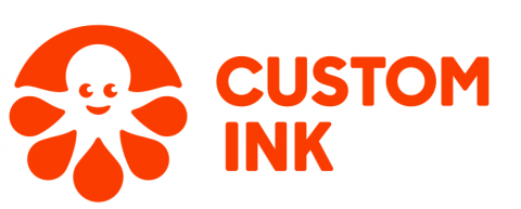 custom ink logo - red octopus